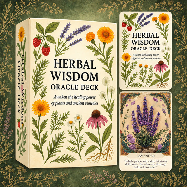 Herbal Wisdom Oracle — Botanical Oracle Cards for Calm and Self-Reflection