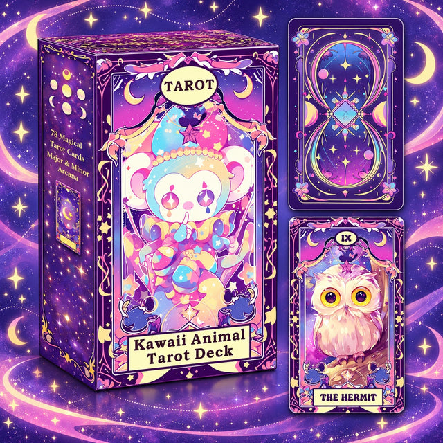 Kawaii Animal Tarot — Cute Animal Tarot Cards for Self-Love and Self-Reflection