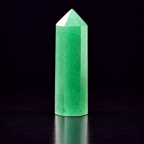 Green Aventurine Crystal Tower — Opportunity and Energy Amplification