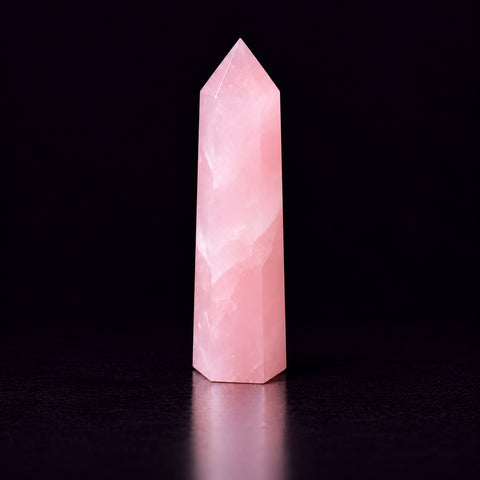 Rose Quartz Crystal Tower — Love and Energy Amplification