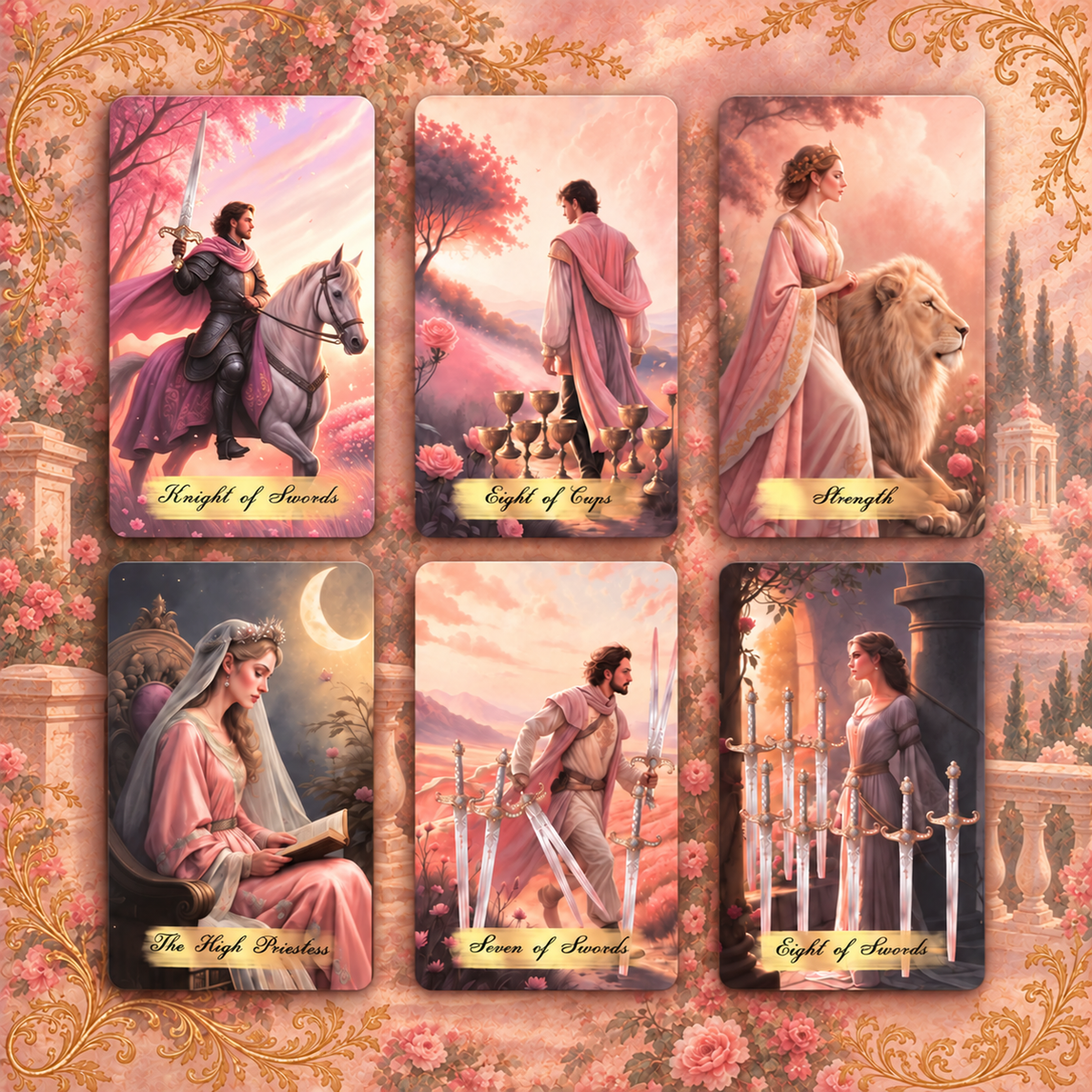 Pink Victorian Tarot — Romantic Tarot Cards for Self-Reflection