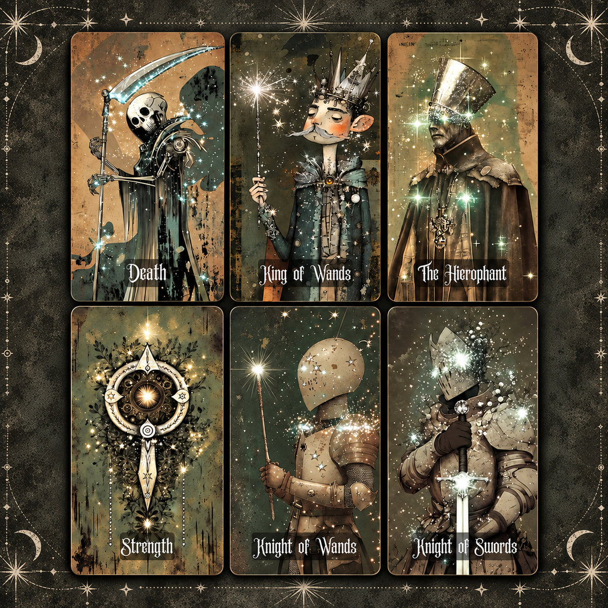 Starlit Dream Tarot — Whimsical Gothic Tarot Cards for Intuition and Self-Reflection