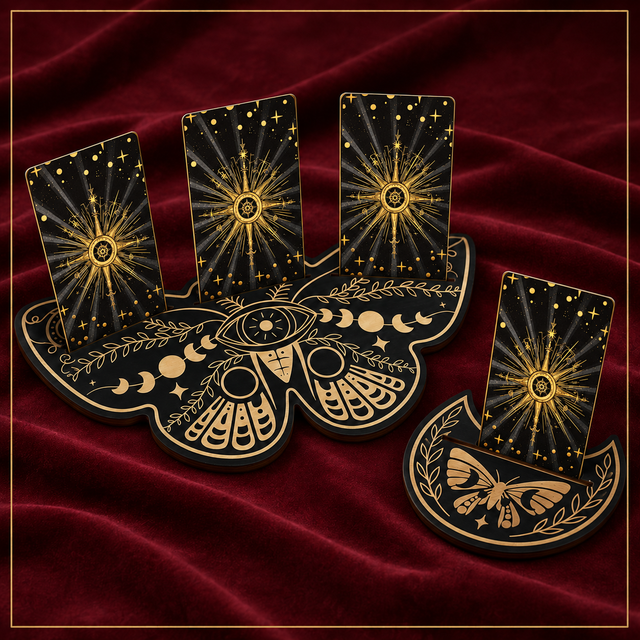 Celestial Butterfly Tarot Card Stand — Tarot Display and Ritual Decor