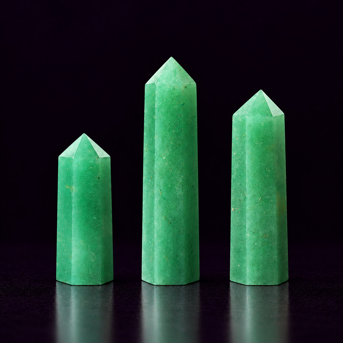 Green Aventurine Crystal Tower — Opportunity and Energy Amplification