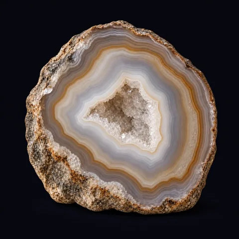 Agate — AI mineral illustration