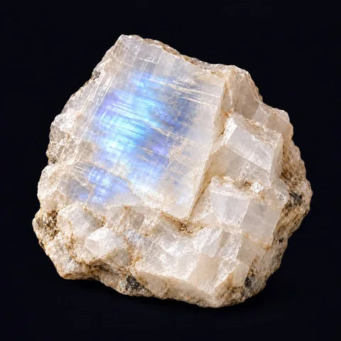 Moonstone — AI mineral illustration