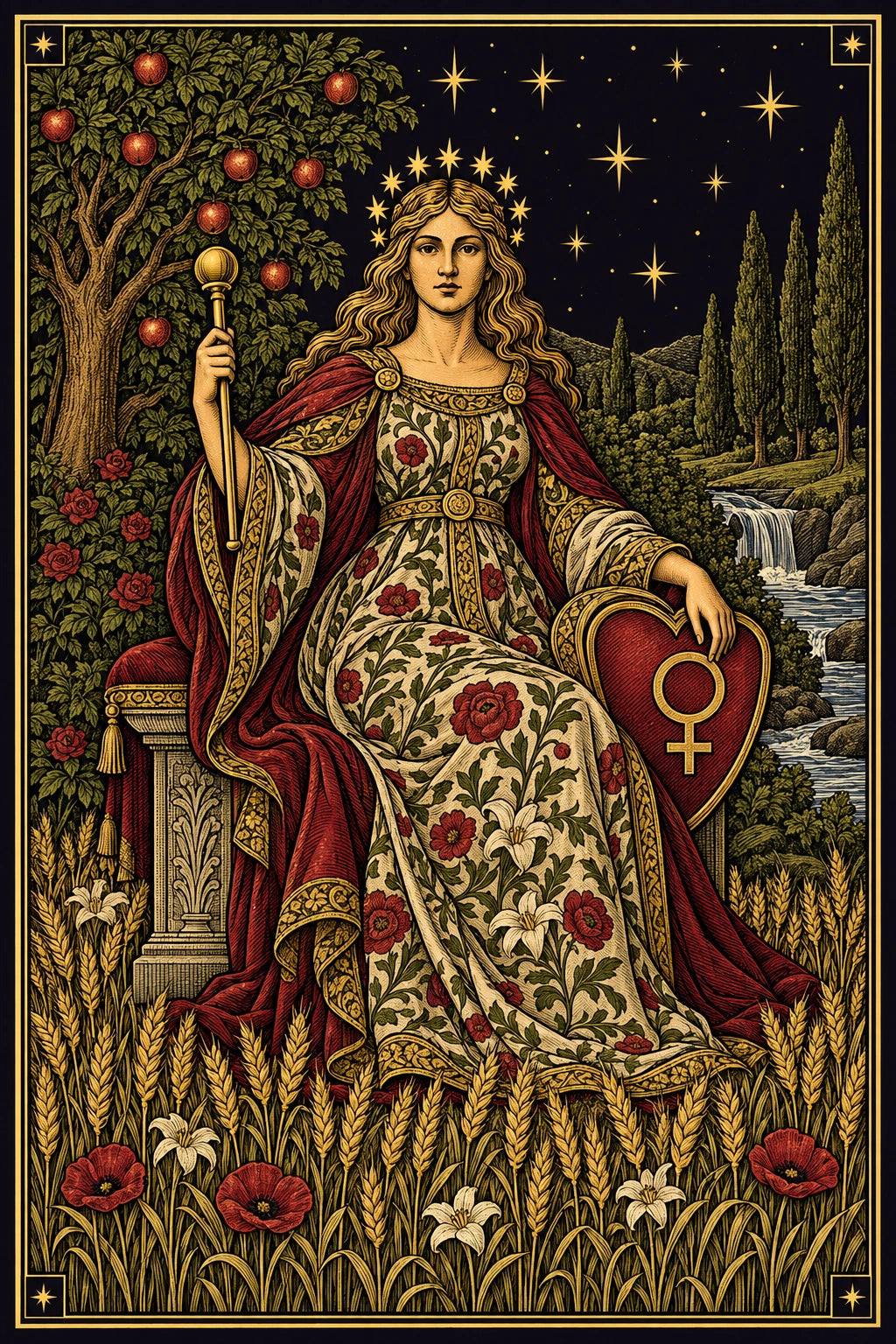 The Empress from our celestial tarot deck