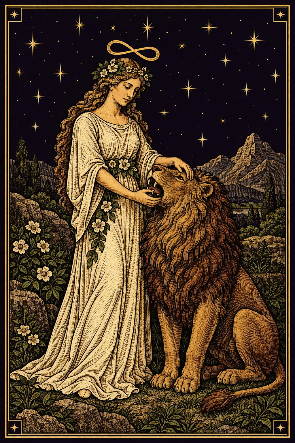 Strength from our celestial tarot deck