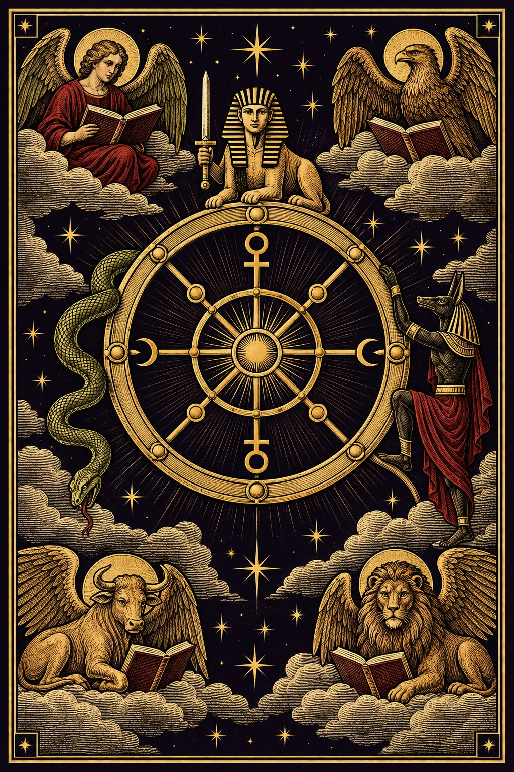 Wheel of Fortune from our celestial tarot deck