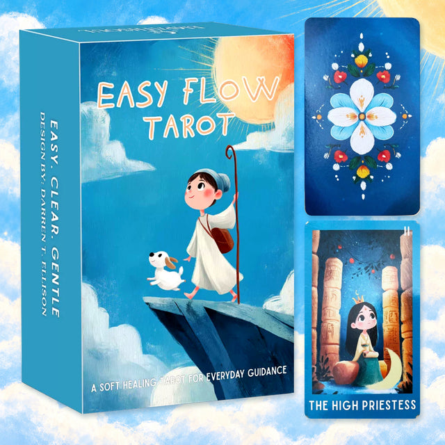 Easy Flow Tarot Deck | 78-Card Whimsical Storybook Art