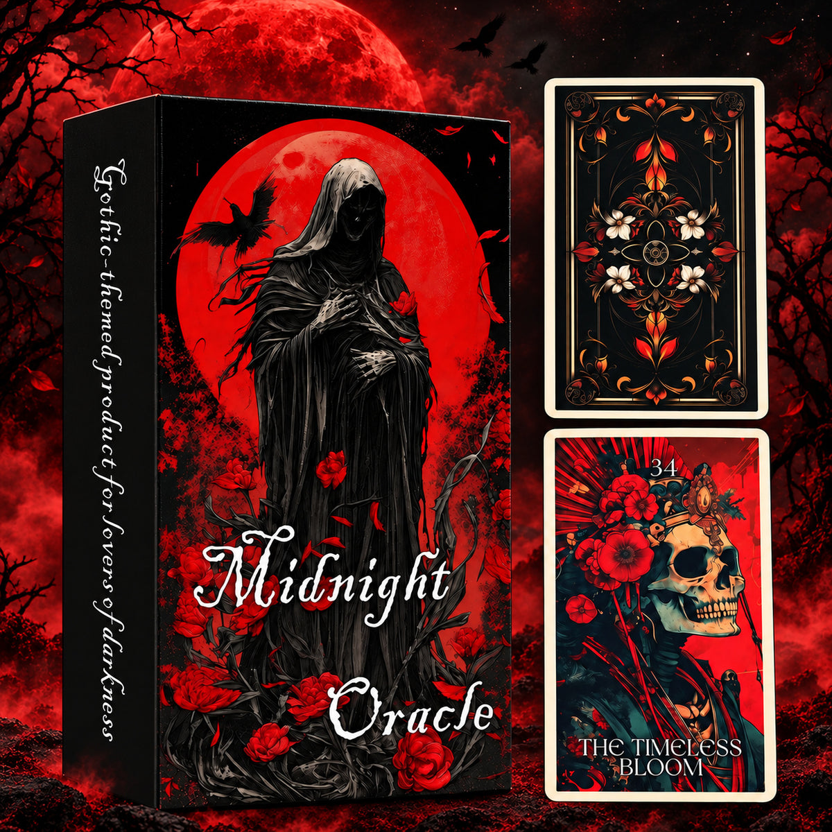 Midnight Oracle — Gothic Oracle Cards for Shadow Work and Renewal
