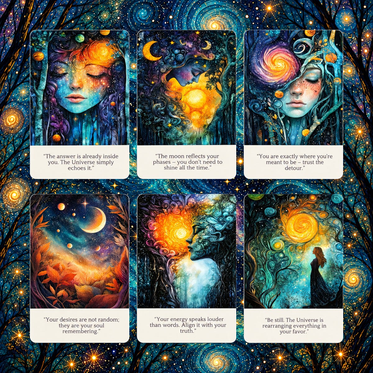 Cosmic Truths Oracle — Cosmic Fantasy Oracle Cards for Intuition and Self-Reflection