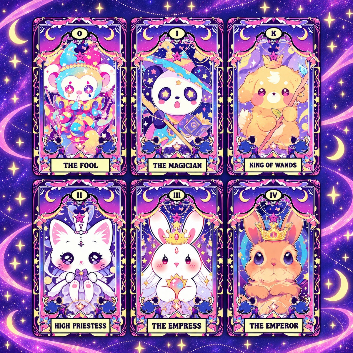 Kawaii Animal Tarot — Cute Animal Tarot Cards for Self-Love and Self-Reflection