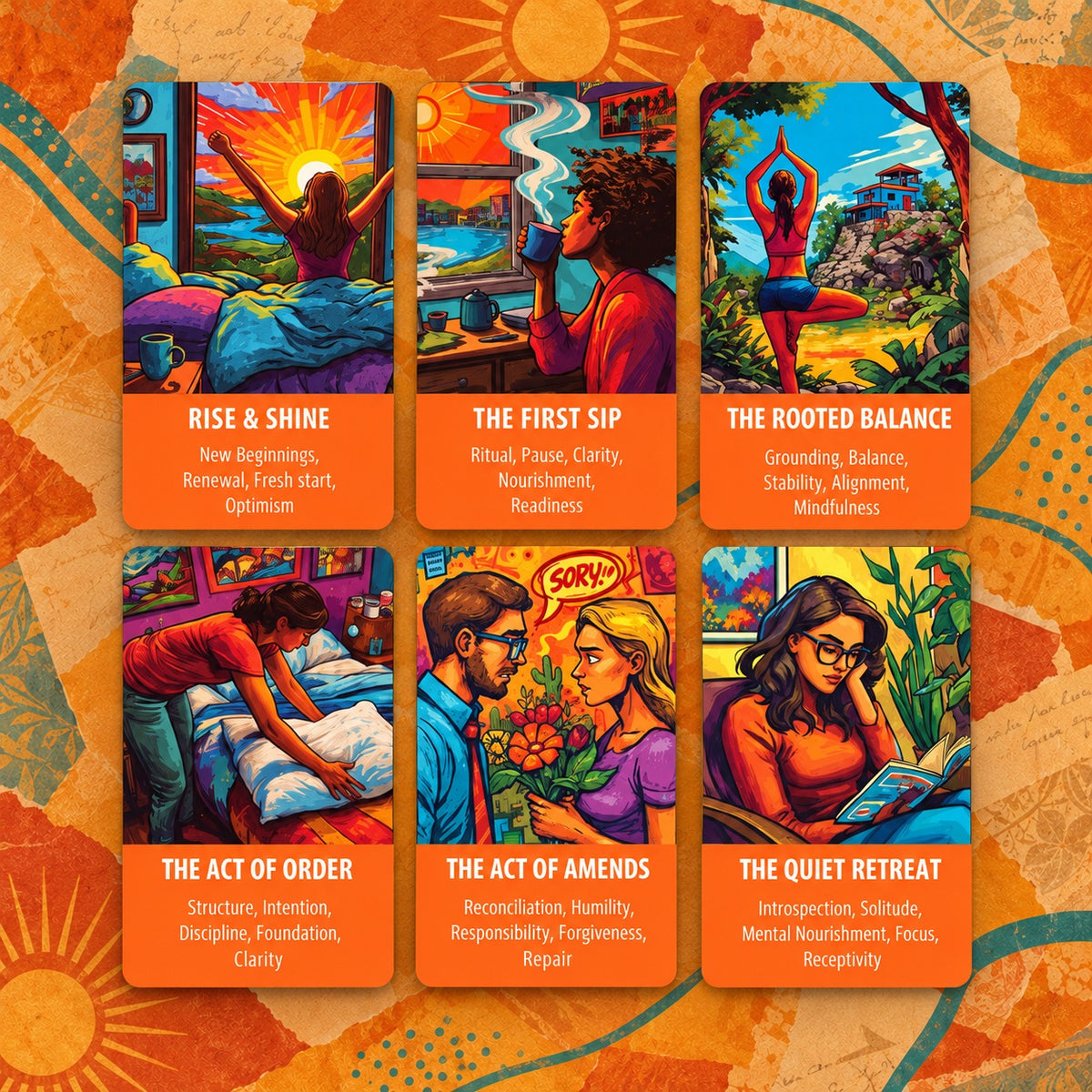 The Daily Rhythms Oracle — Daily Guidance Oracle Cards for Mindfulness and Self-Reflection