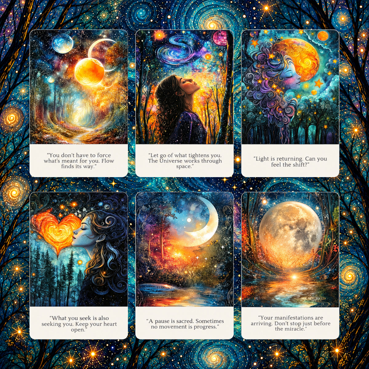 Cosmic Truths Oracle — Cosmic Fantasy Oracle Cards for Intuition and Self-Reflection
