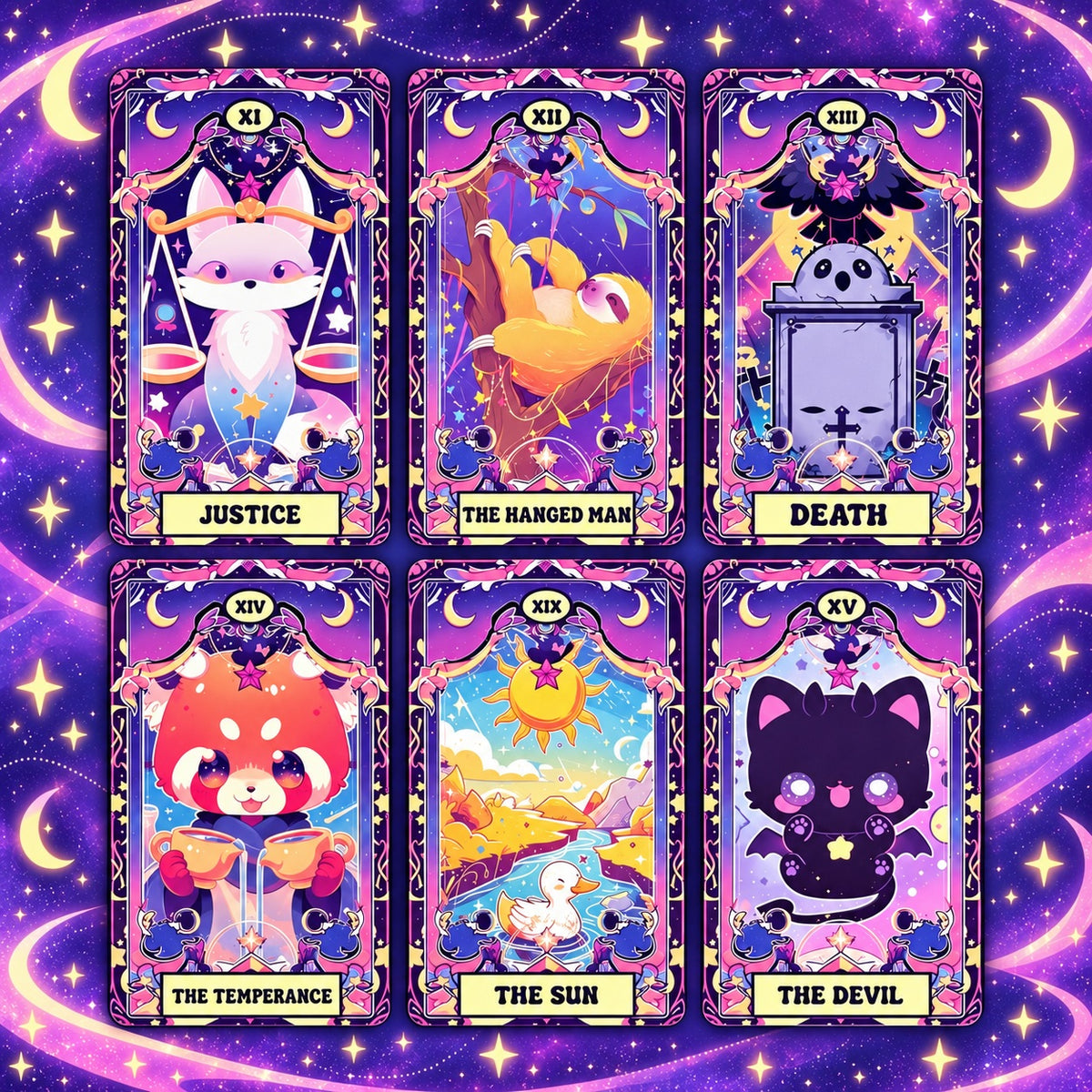 Kawaii Animal Tarot — Cute Animal Tarot Cards for Self-Love and Self-Reflection