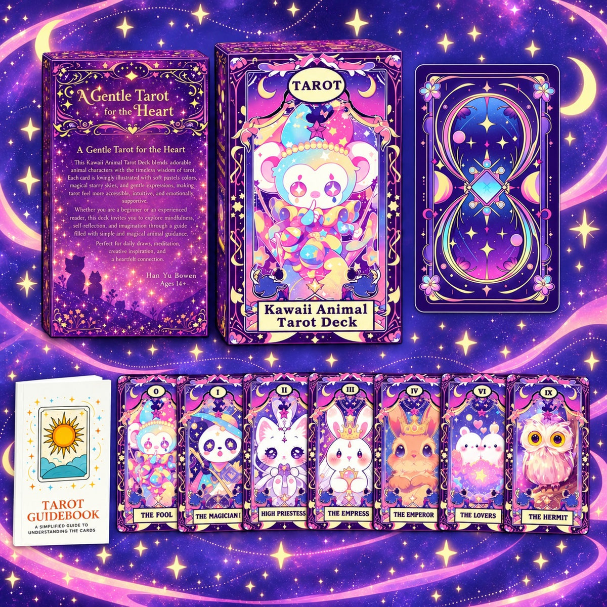 Kawaii Animal Tarot — Cute Animal Tarot Cards for Self-Love and Self-Reflection