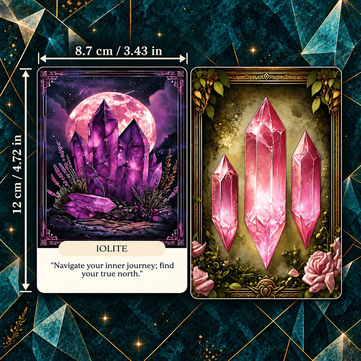Crystals Wisdom Oracle — Crystal-Inspired Oracle Cards for Intuition and Self-Reflection