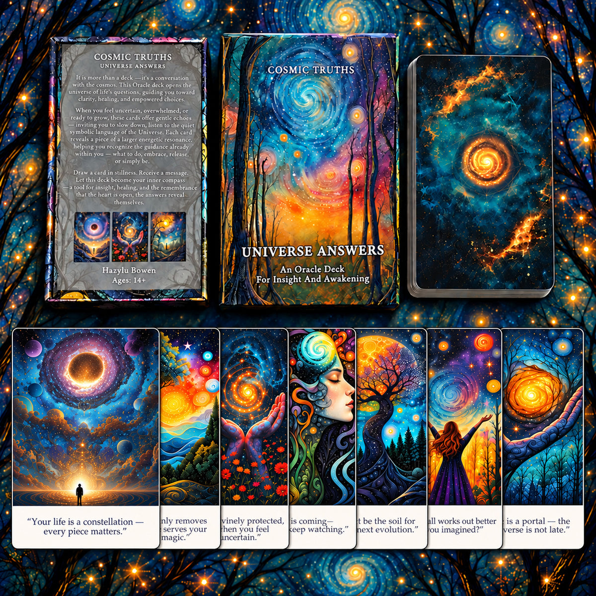Cosmic Truths Oracle — Cosmic Fantasy Oracle Cards for Intuition and Self-Reflection