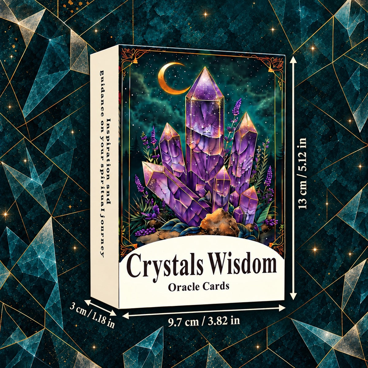 Crystals Wisdom Oracle — Crystal-Inspired Oracle Cards for Intuition and Self-Reflection