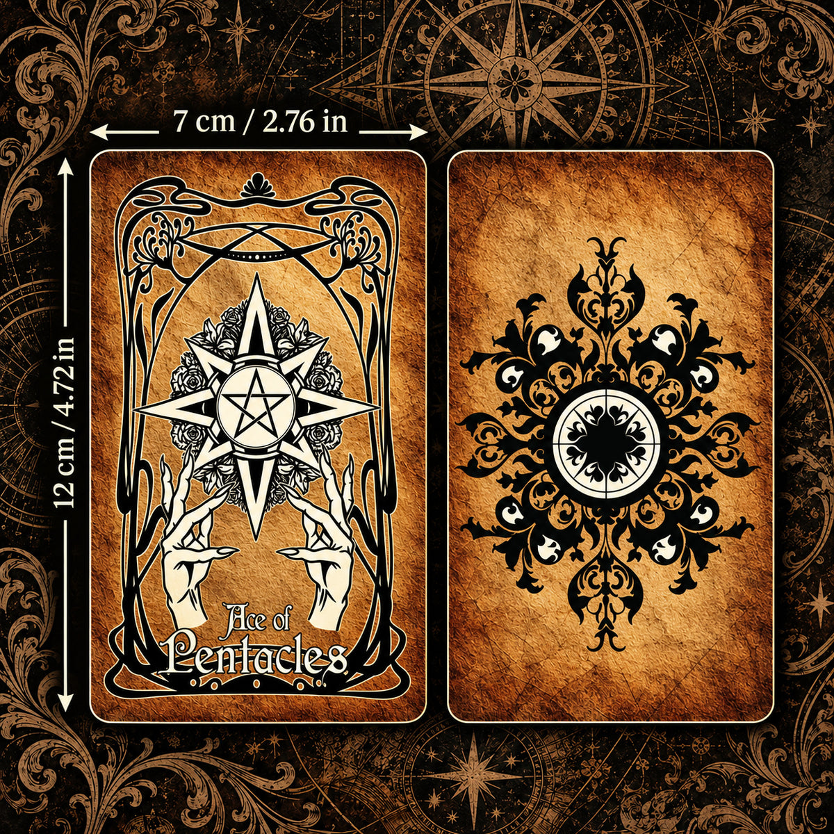 Gothic Tarot Deck — Vintage Occult Tarot Cards for Self-Discovery & Reflection