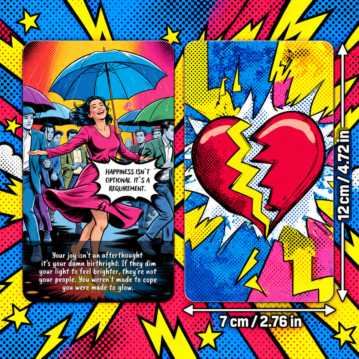 Awaken Your True Oracle Cards — Pop Art Oracle Deck for Self-Worth, Healing & Personal Growth