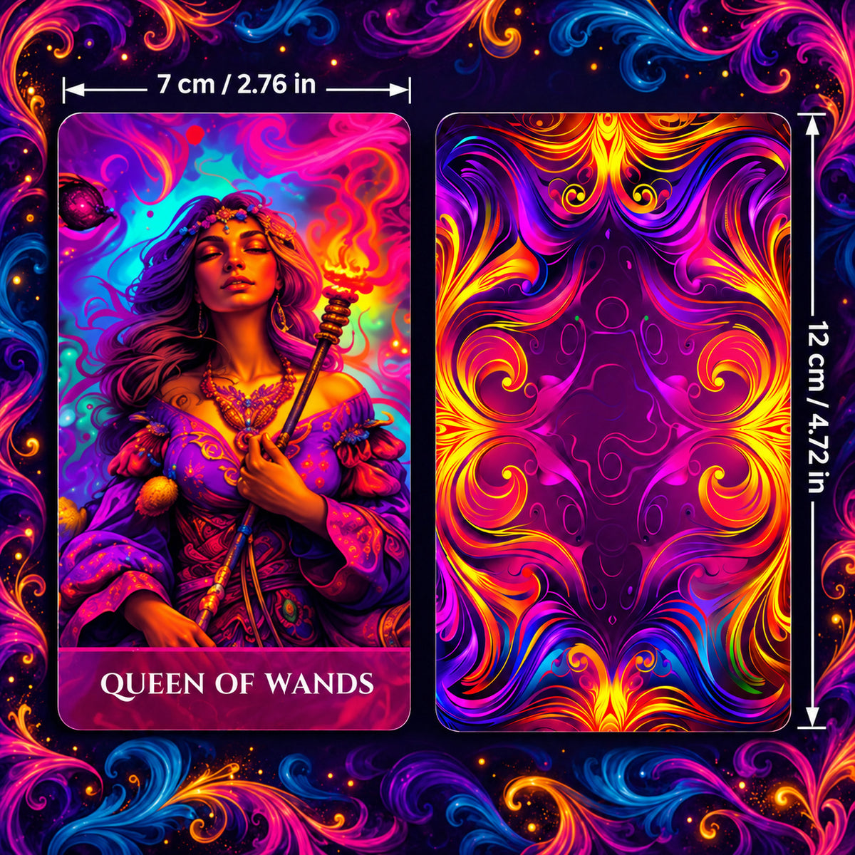 Luminous Arcana Tarot — Psychedelic Fantasy Tarot Cards for Creativity and Self-Reflection