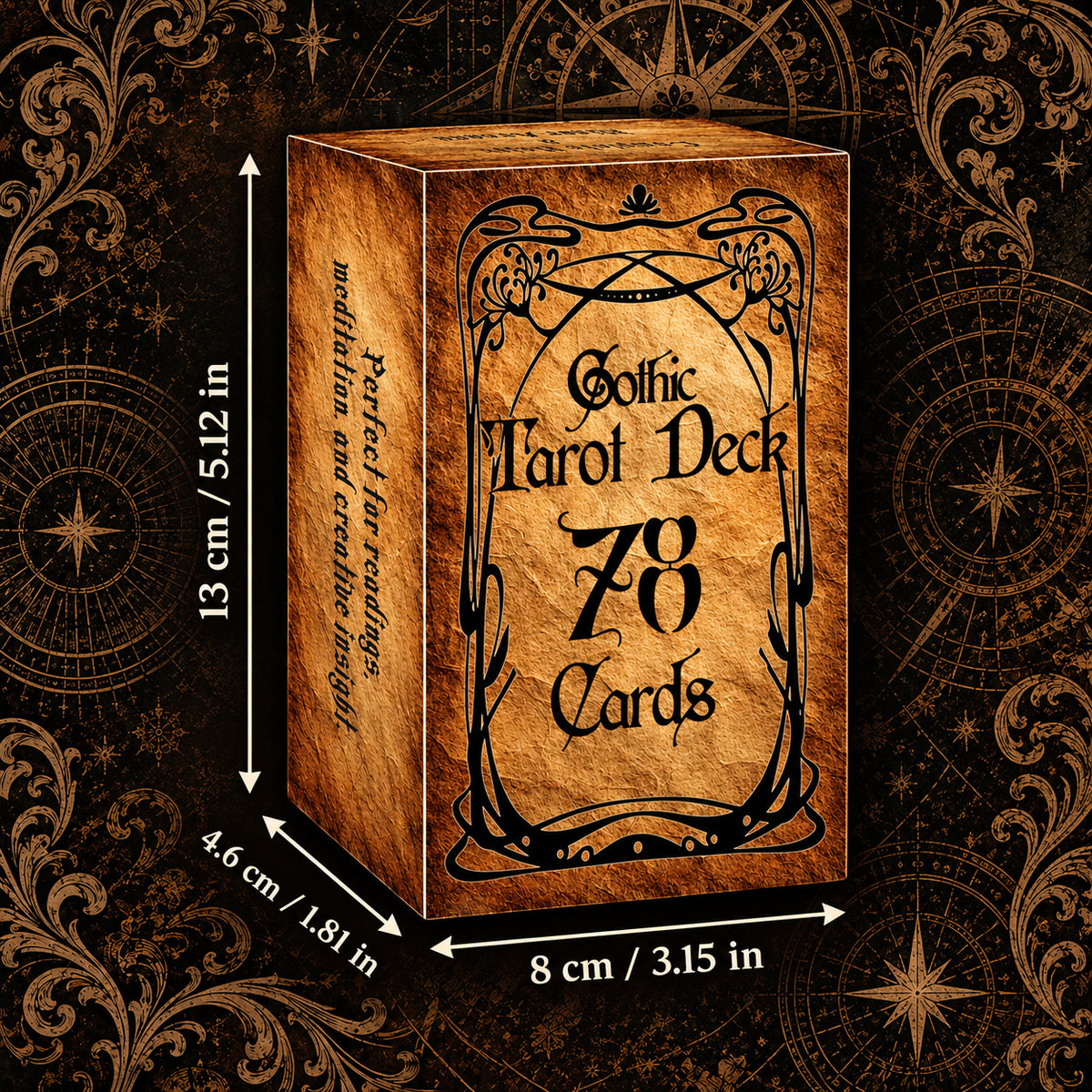 Gothic Tarot Deck — Vintage Occult Tarot Cards for Self-Discovery & Reflection