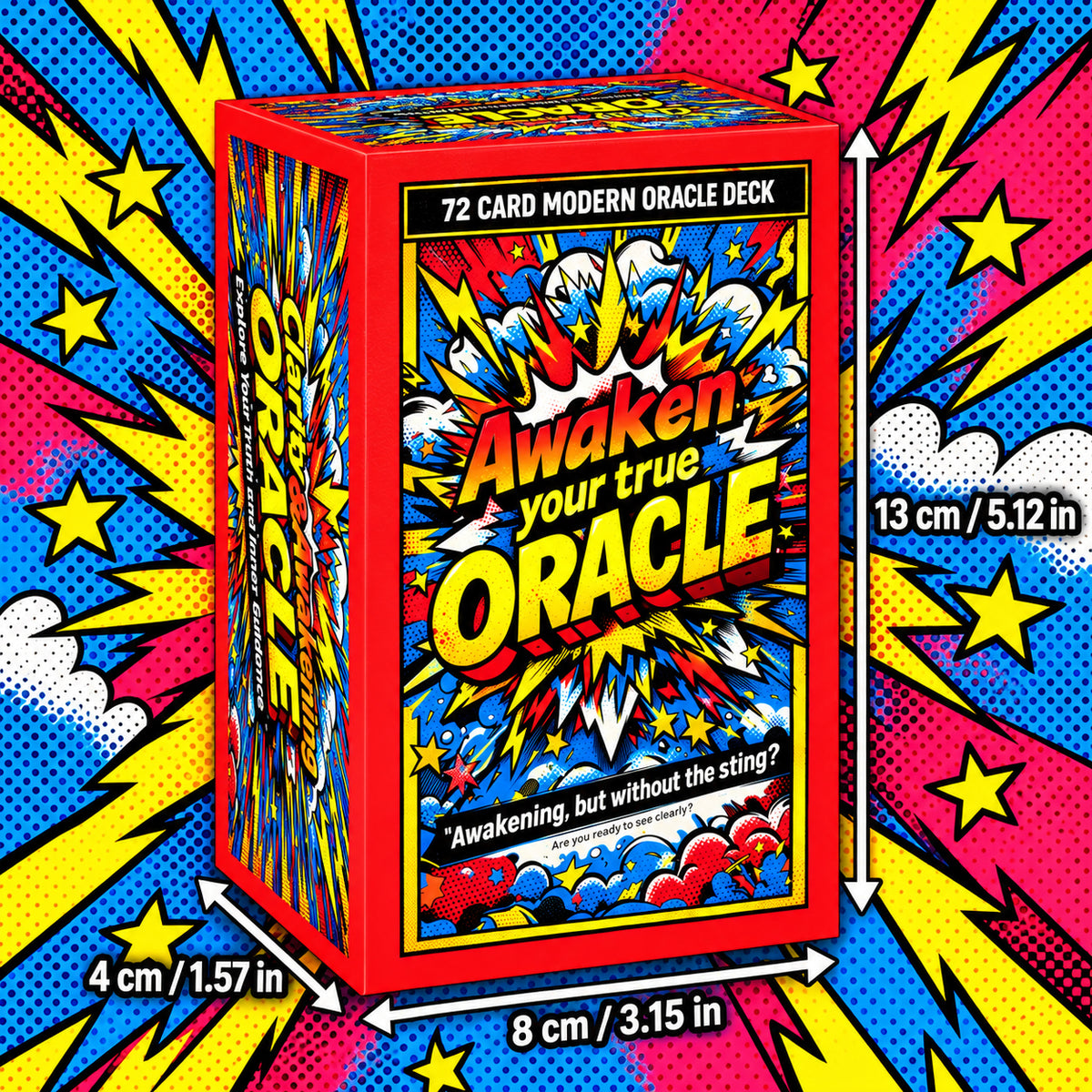 Awaken Your True Oracle Cards — Pop Art Oracle Deck for Self-Worth, Healing & Personal Growth
