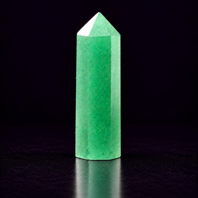 Green Aventurine Crystal Tower — Opportunity and Energy Amplification
