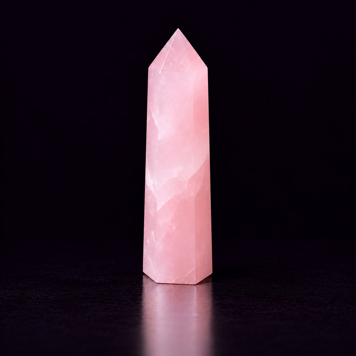 Rose Quartz Crystal Tower — Love and Energy Amplification