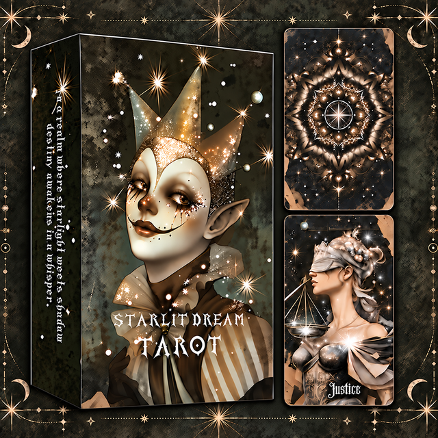 Starlit Dream Tarot — Whimsical Gothic Tarot Cards for Intuition and Self-Reflection