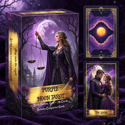 Purple Moon Tarot — Gothic Fantasy Tarot Cards for Intuition and Reflection