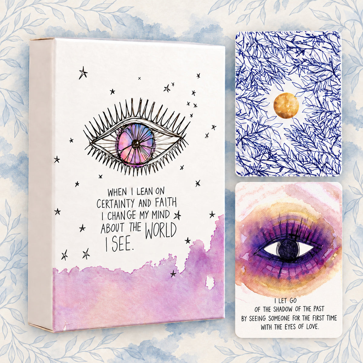Mystic Eye Oracle — Watercolor Oracle Cards for Self-Love and Reflection