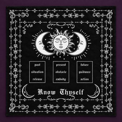 Know Thyself Sun and Moon Tarot Cloth – Energy Collector
