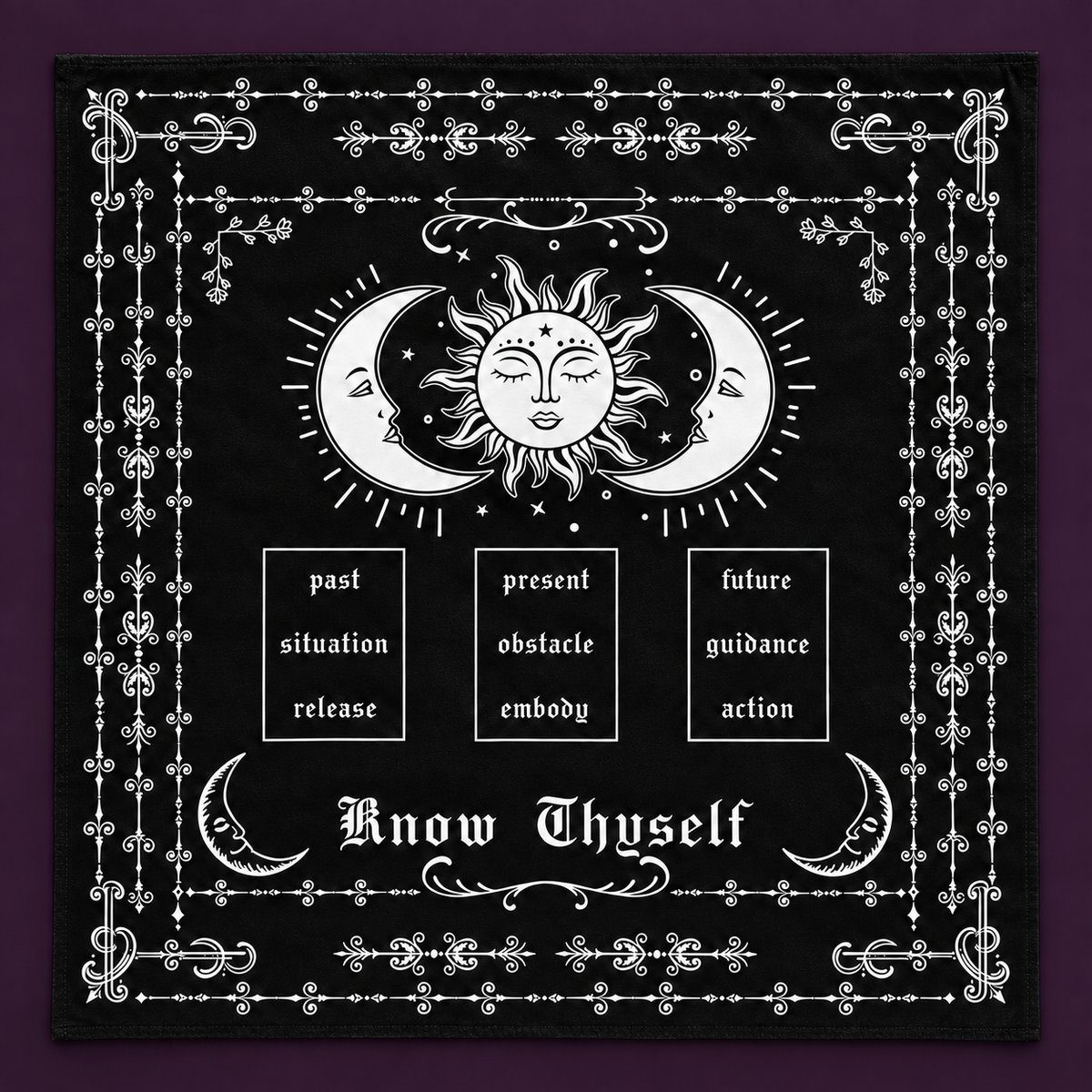 Know Thyself Sun and Moon Tarot Cloth – Energy Collector