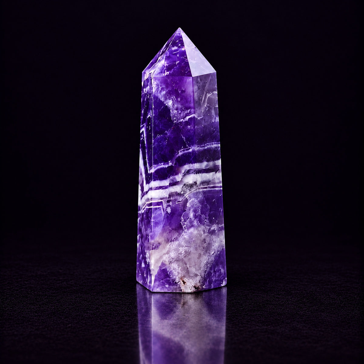 Amethyst Crystal Tower — Intuition and Energy Amplification