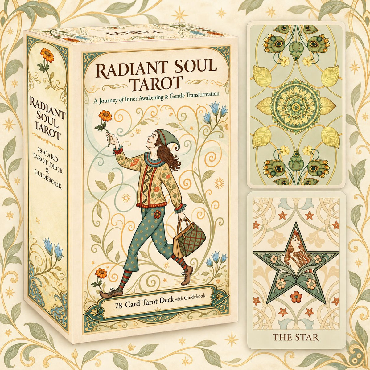 Radiant Soul Tarot — Art Nouveau Tarot Cards for Self-Reflection and Growth