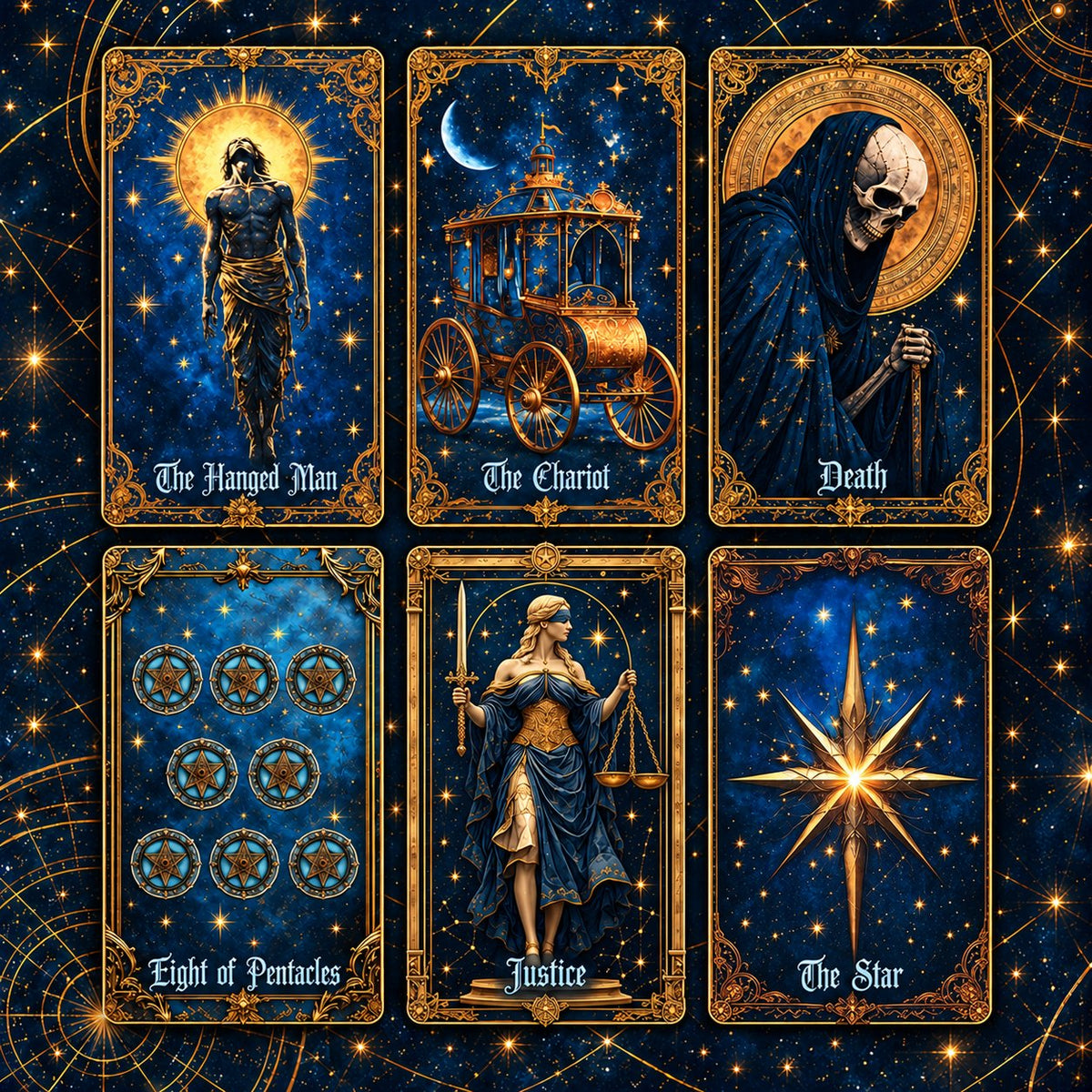 Celestial Tarot — Celestial Fantasy Tarot Cards for Intuition and Self-Reflection