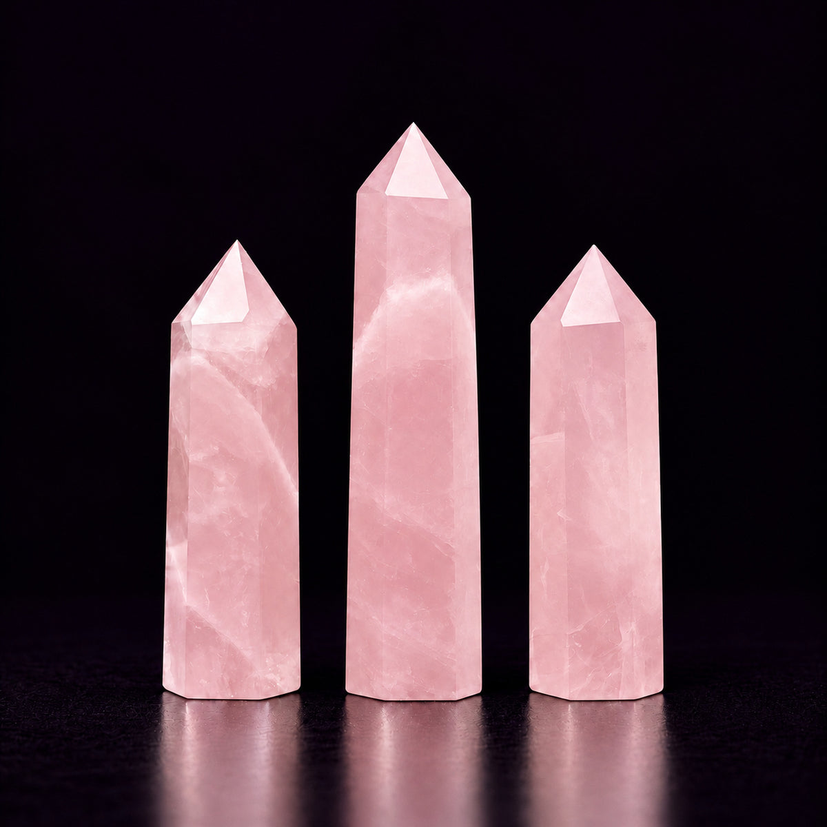 Rose Quartz Crystal Tower — Love and Energy Amplification