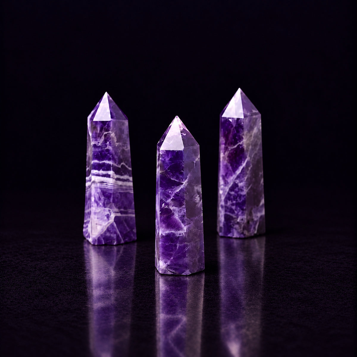 Amethyst Crystal Tower — Intuition and Energy Amplification