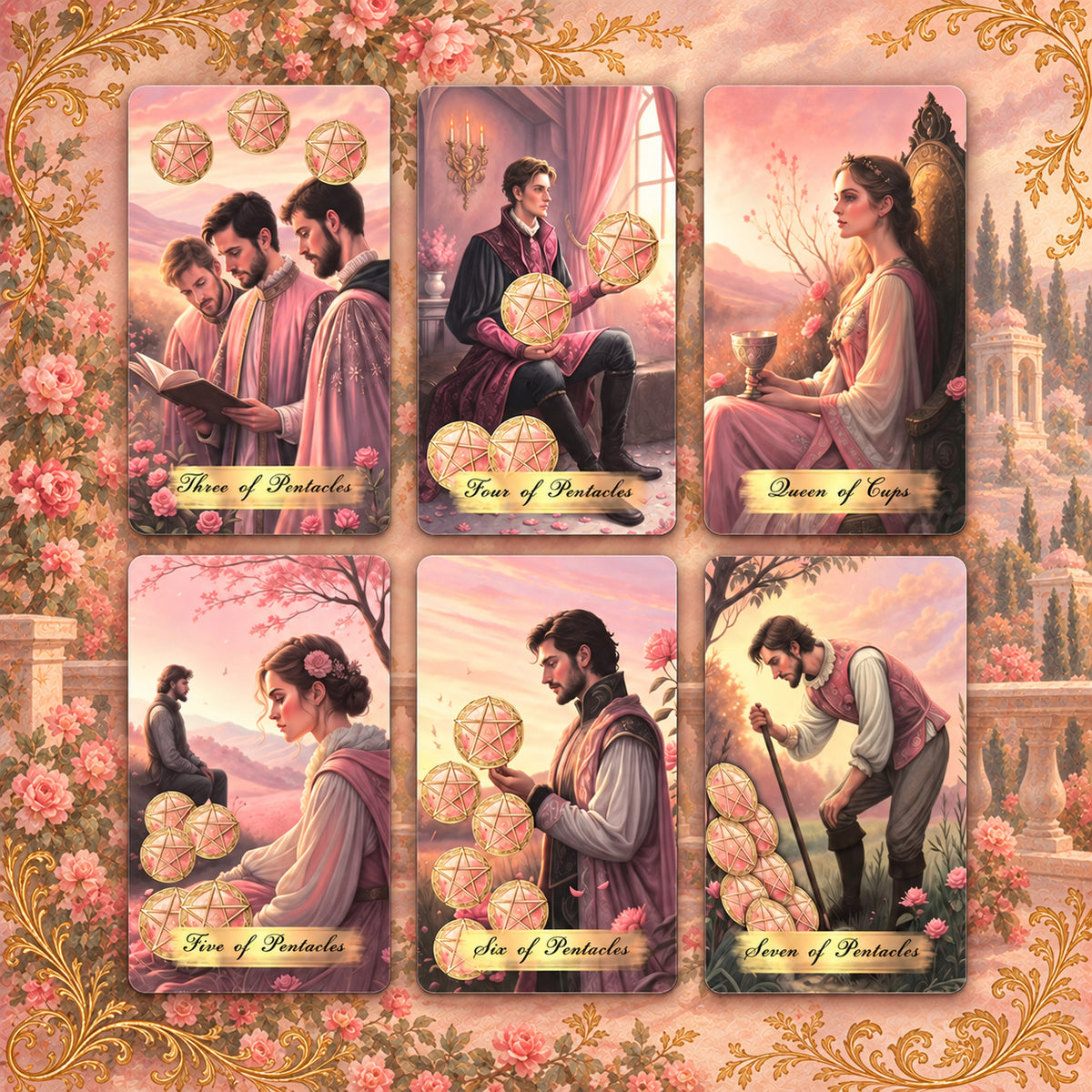 Pink Victorian Tarot — Romantic Tarot Cards for Self-Reflection
