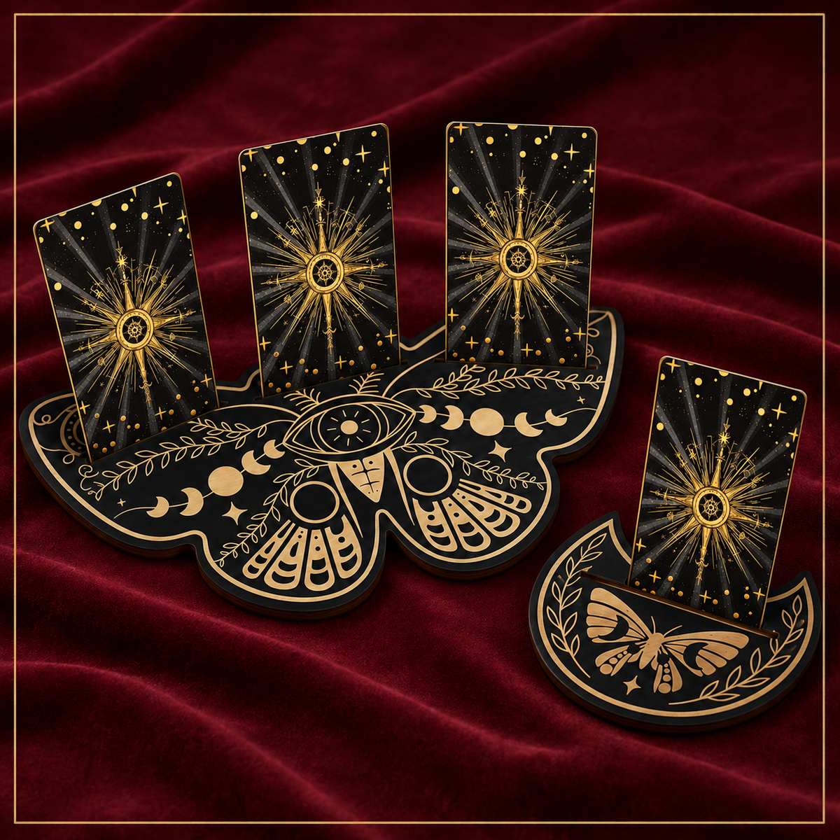 Celestial Butterfly Tarot Card Stand – Tarot Display and Ritual Decor