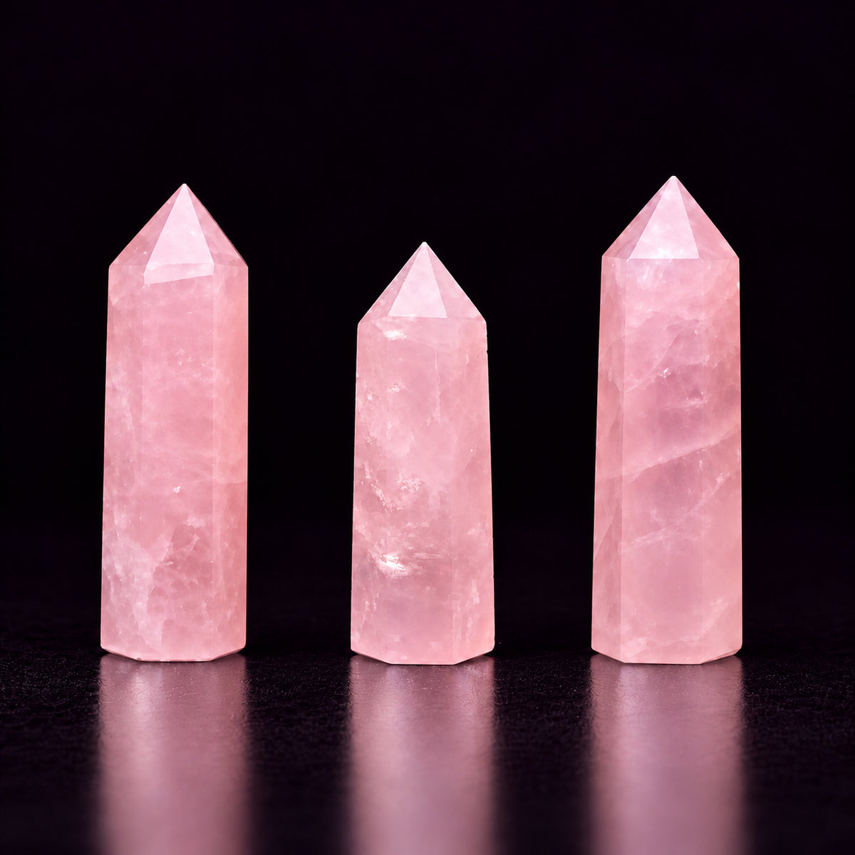 Rose Quartz Crystal Tower — Love and Energy Amplification
