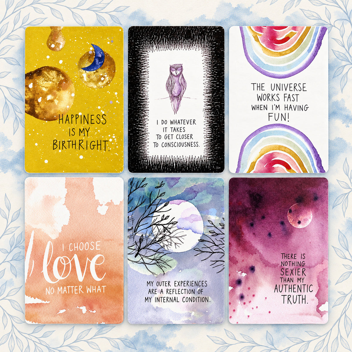 Mystic Eye Oracle — Watercolor Oracle Cards for Self-Love and Reflection
