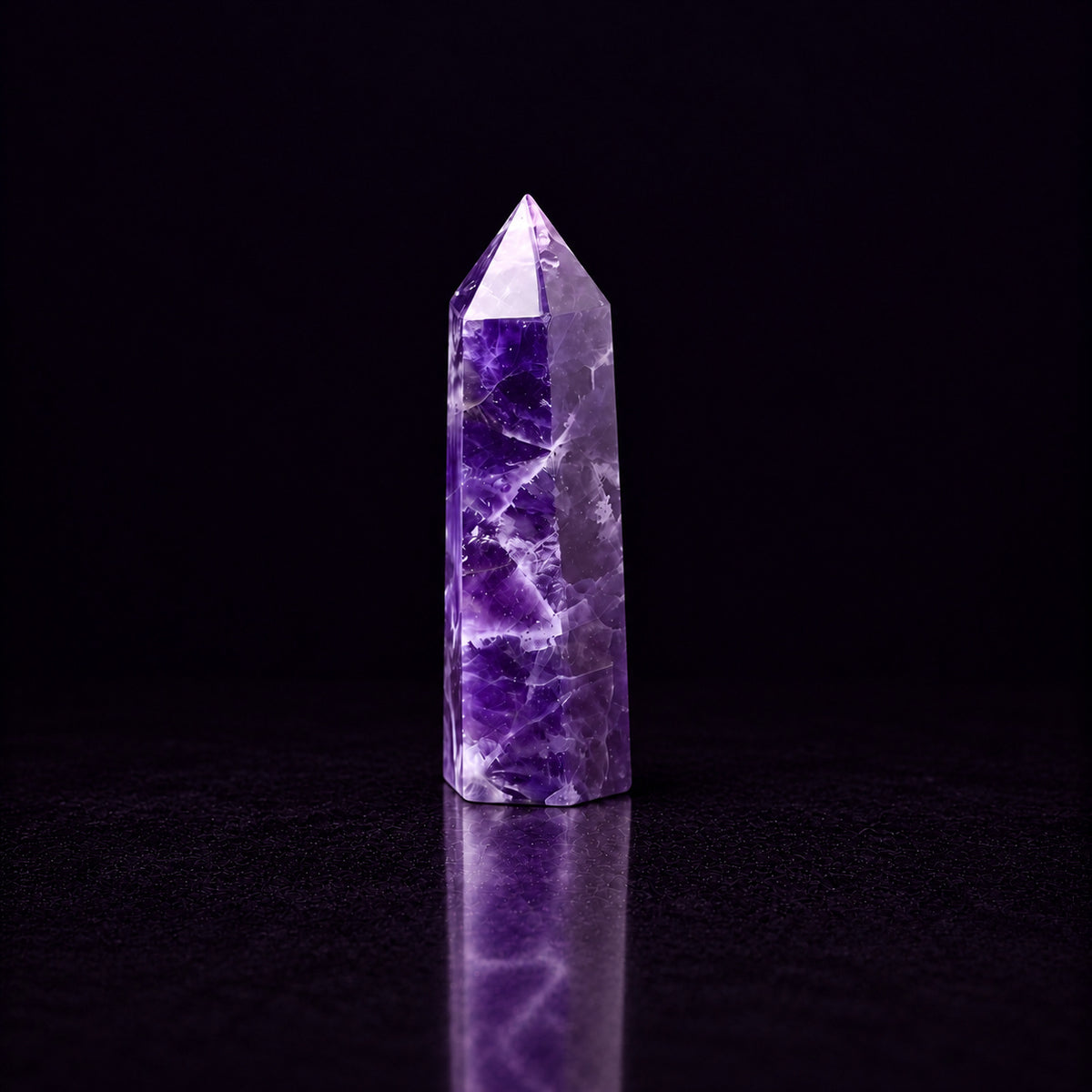 Amethyst Crystal Tower — Intuition and Energy Amplification