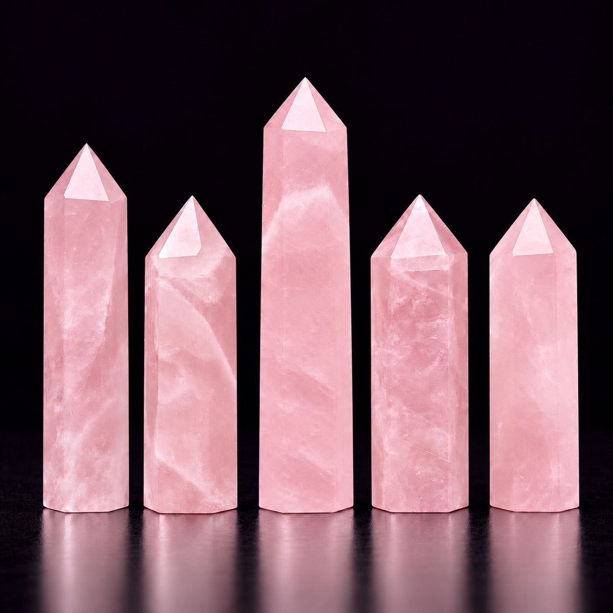 Rose Quartz Crystal Tower — Love and Energy Amplification
