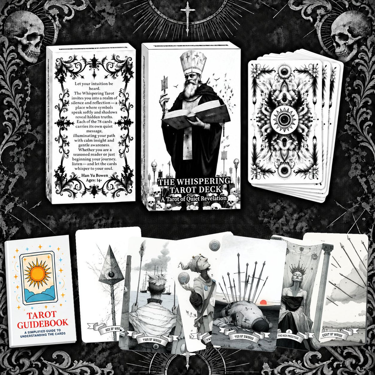 The Whispering Tarot — Vintage Gothic Tarot Cards for Shadow Work and Self-Reflection