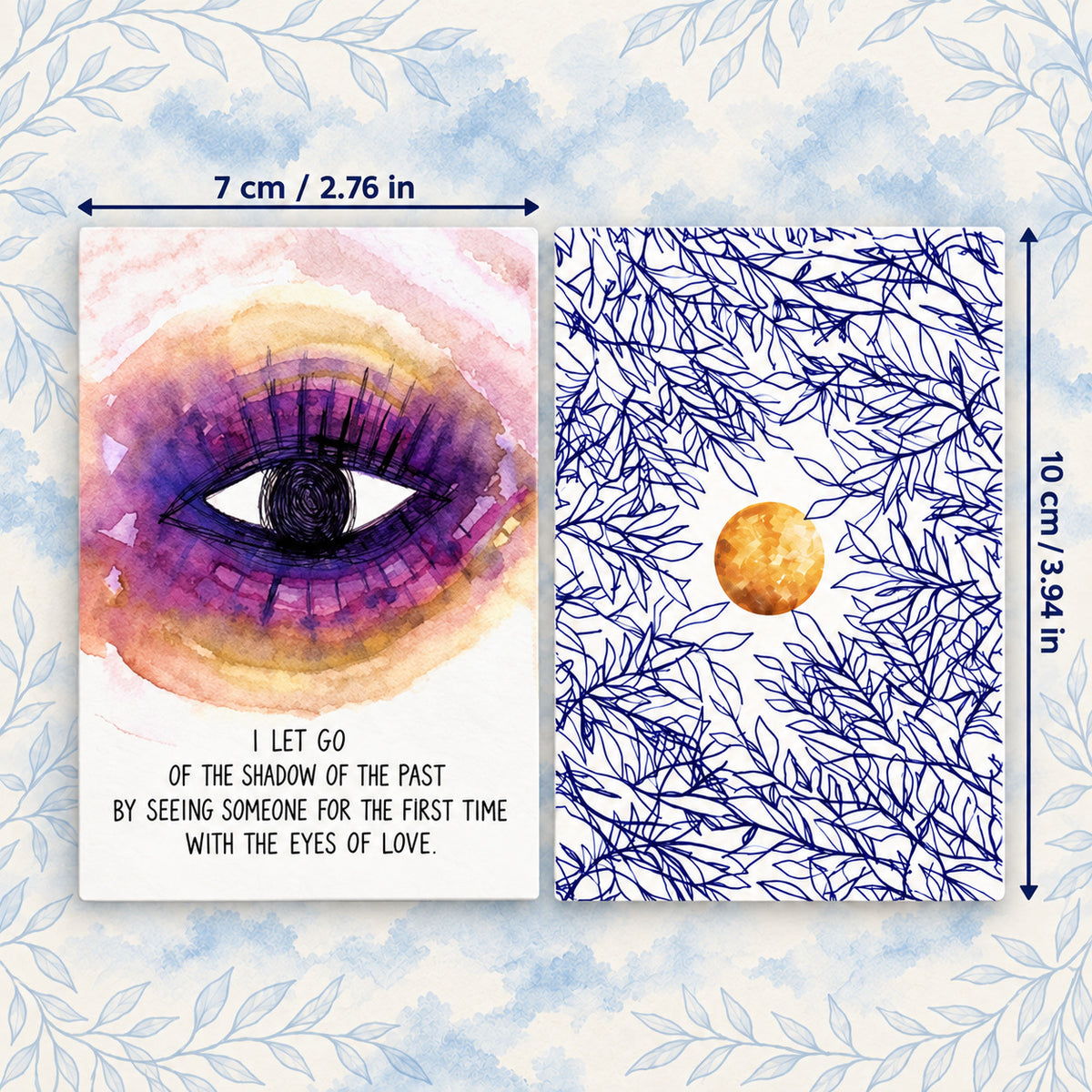 Mystic Eye Oracle — Watercolor Oracle Cards for Self-Love and Reflection
