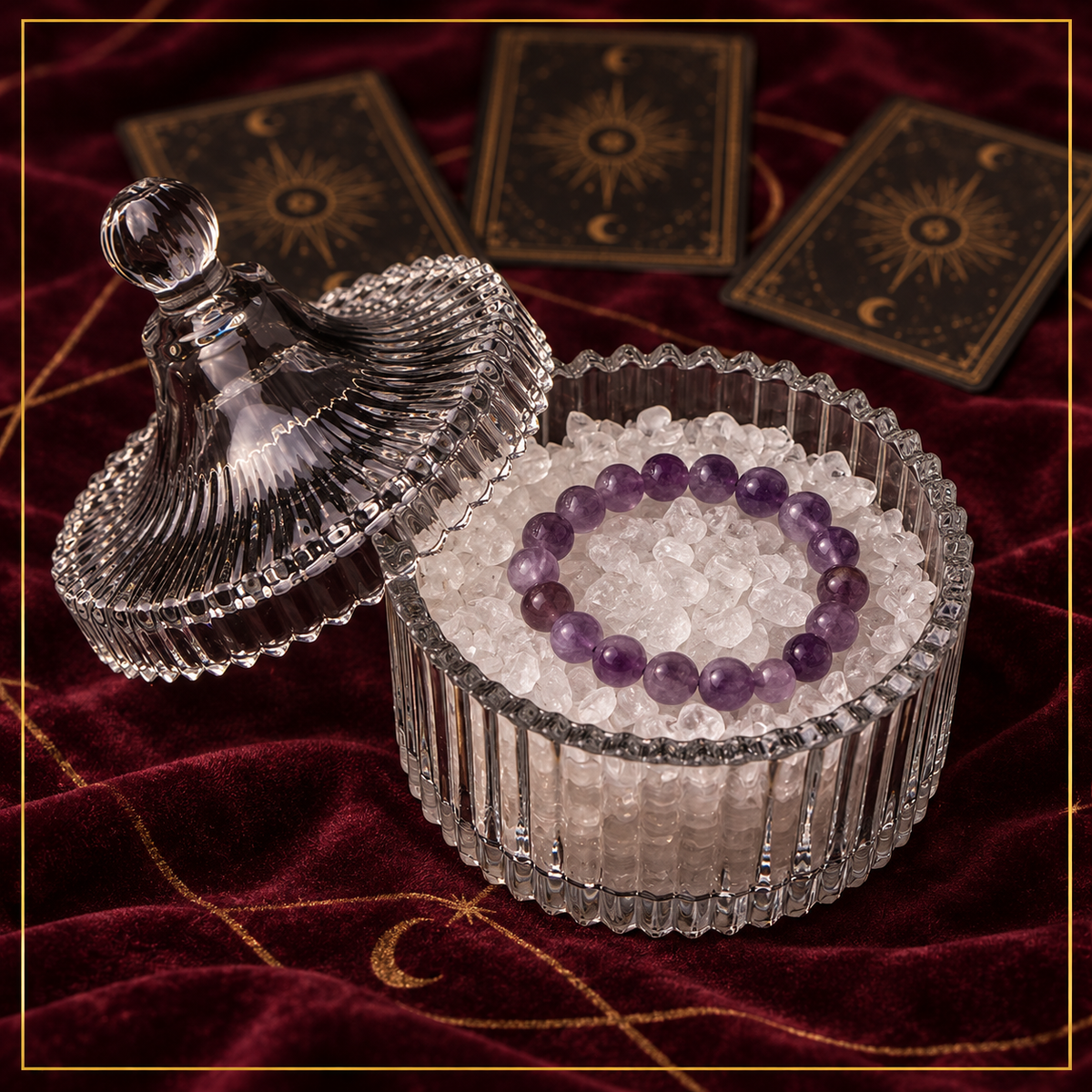 Smooth rounded edge and polished base of the mineral crystal cleansing bowl.